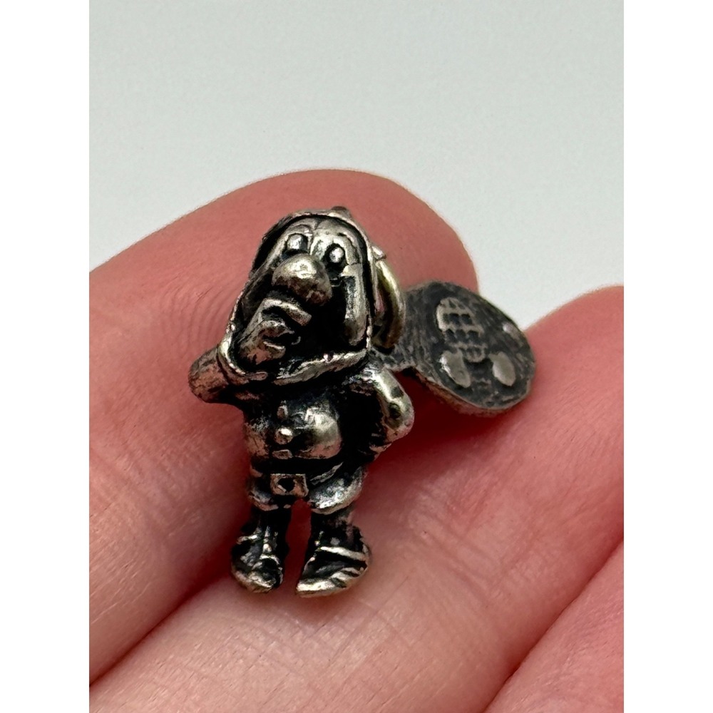 Vtg Walt Disney Productions Sterling Silver Sneezy Snow White Seven Dwarfs Charm